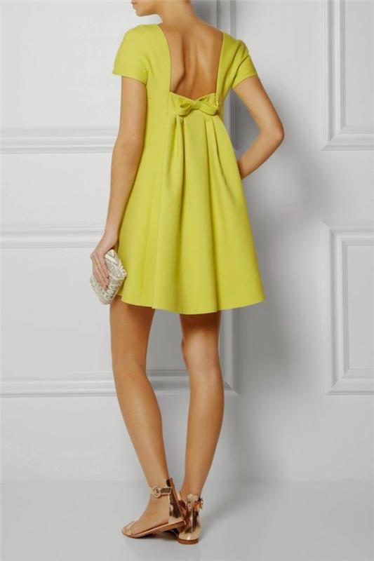 A-line-dress-fashion-color-trend-limone-green-dress-jolie-photo