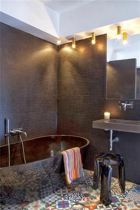 0-banyo-aplik-banyo-aydınlatma-mozaik-siyah-renkli-fayans