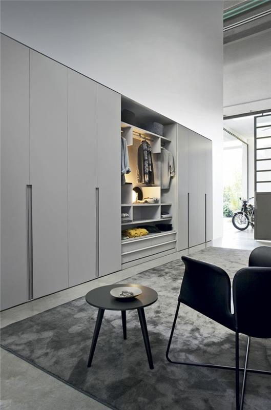 0-kako-izbrati-najboljšo-sivo-omaro-vrata-v-moderni-dnevni sobi v slogu podstrešja