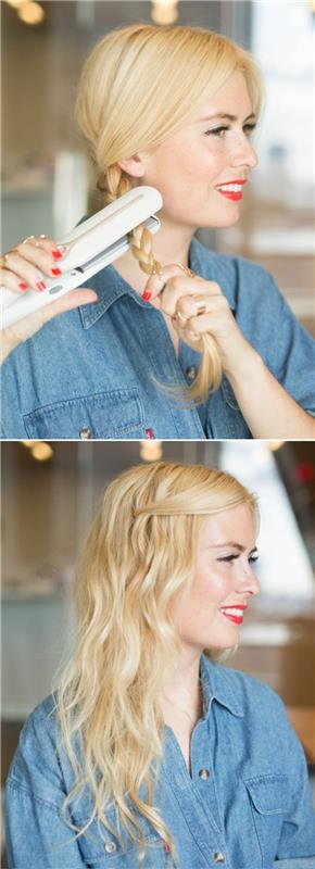 0-kako-na-enostavno-kodre-blond-lase-za-žensko-pričesko-vezati lase