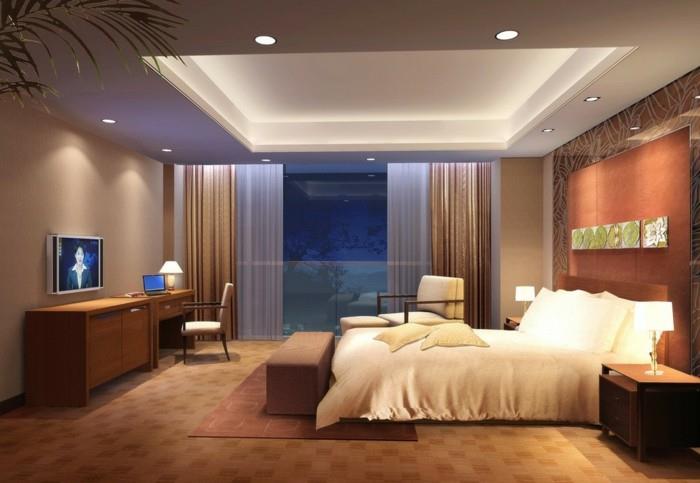 0-tavanlı-tavanlı-tavan-konforama-led-tavan-ışıklı-pahalı olmayan-tatlı-yatak odası