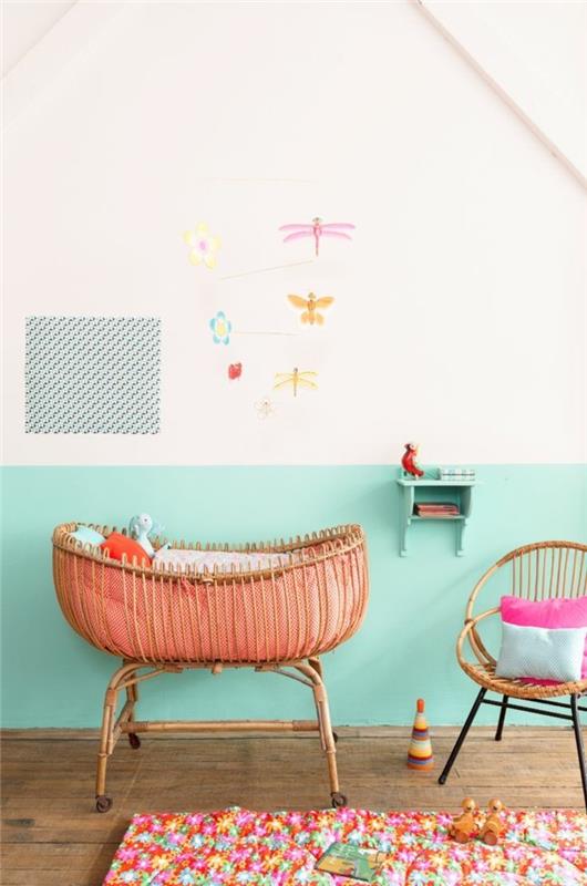 0-gražus-kūdikių kambarys-mišrios spalvos-mėlyna ir rožinė-berniukui ar mergaitei-kūdikio kambarys