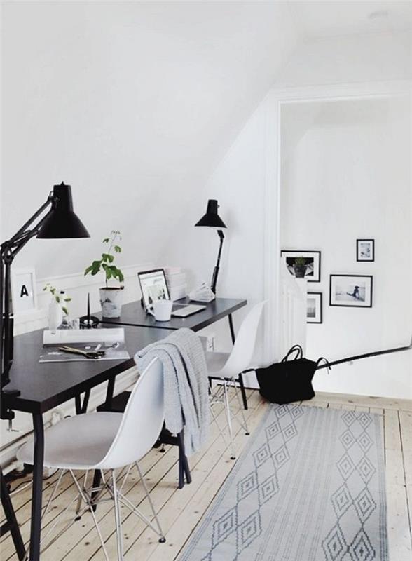 0-leroy-merlin-lova prie lempos, juodos spalvos, skirta dizaino biuro šviesiai parketo grindims