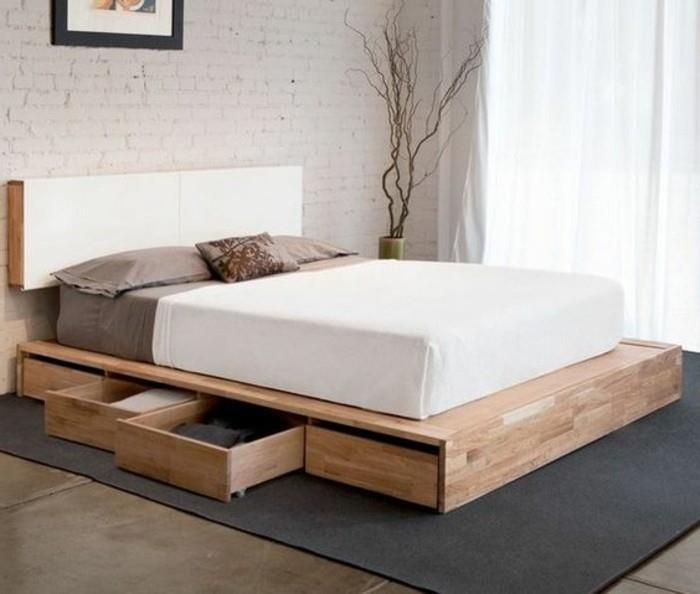 0-predal-postelja-odrasla-spalnica-s-poceni-odrasla-postelja-z-lesenimi predali-opečna stena-