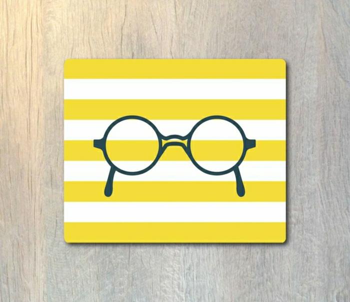 0-personalizuotas pelės kilimėlis-pigus dizainas-geltoni-akiniai-originalus-personalizuotas