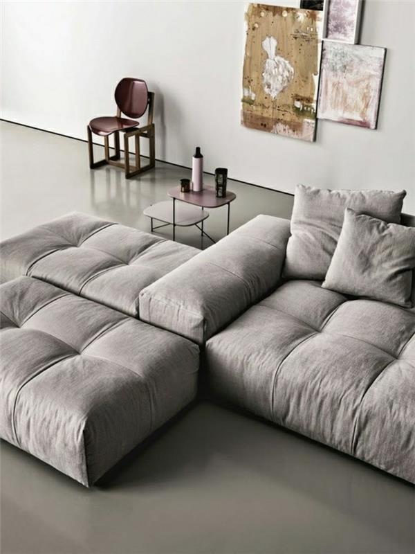 00-kanepe-çevrilebilir-gri-kanepe-gri-melanj-modern-gri-oturma odası-en-güzel-ev için
