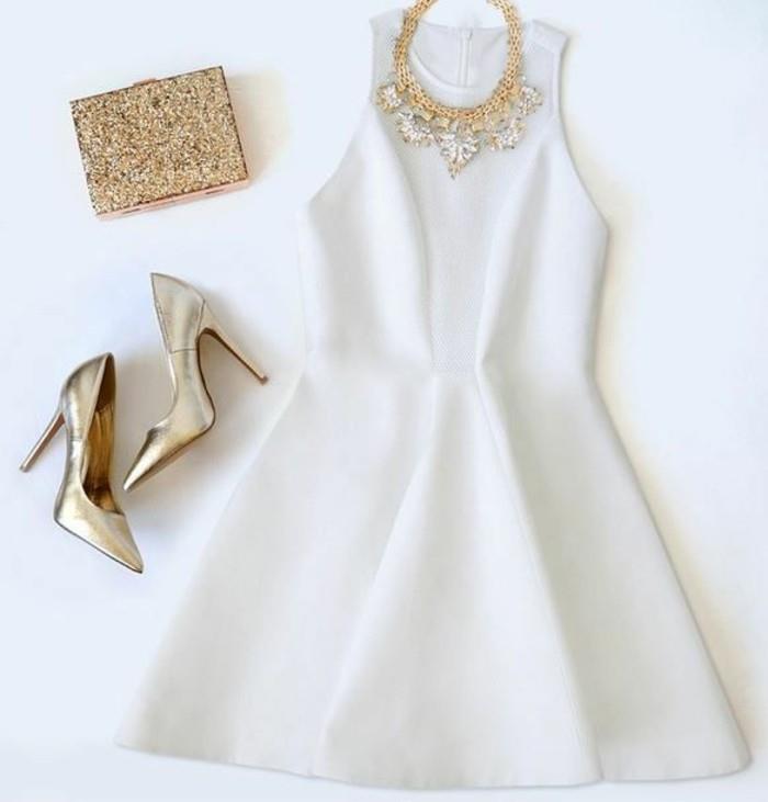00-poceni-obleka-obleka-bela-večerna obleka-z-zlatimi petami-mala-zlata-torbica nazaj