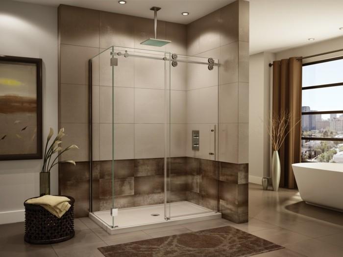 00-vonios kambarys-smėlio spalvos-didelis-dušo kabina-pasidaryk pats-sandėlis-skaidrios organinio stiklo sienos