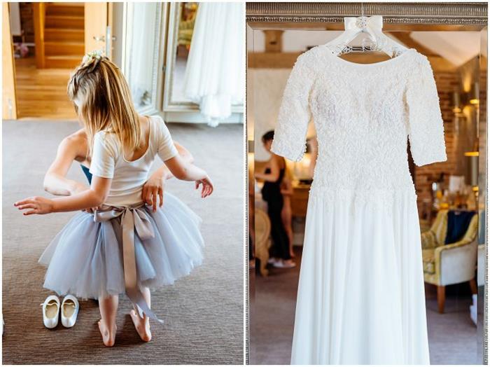 Beyaz prenses elbisesi kız düğün töreni elbisesi bale eteğine kız bebek kurdelesi