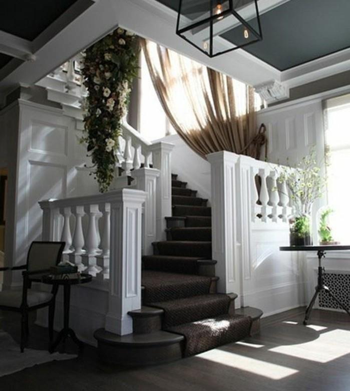 moderno-stopnišče-ideja-belo-stopnišče-lepa-model-stopnišče-z ograjo