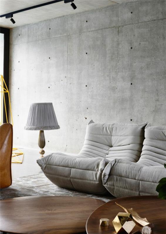 1-bultex-grey-foteliai-gyvenamajame kambaryje su betono sienomis-pilka-vaško-pilka-svetainė-lempa