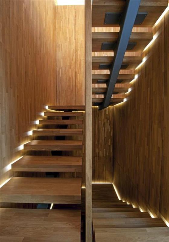 1-koyu-ahşap-merdiven-modern-koridor-çağdaş-iç-açık-ahşap