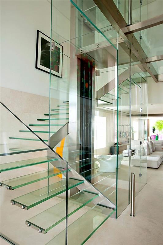 1 stiklo laiptai-stiklo grindys-skaidrus-stiklo namas-neįprasta idėja