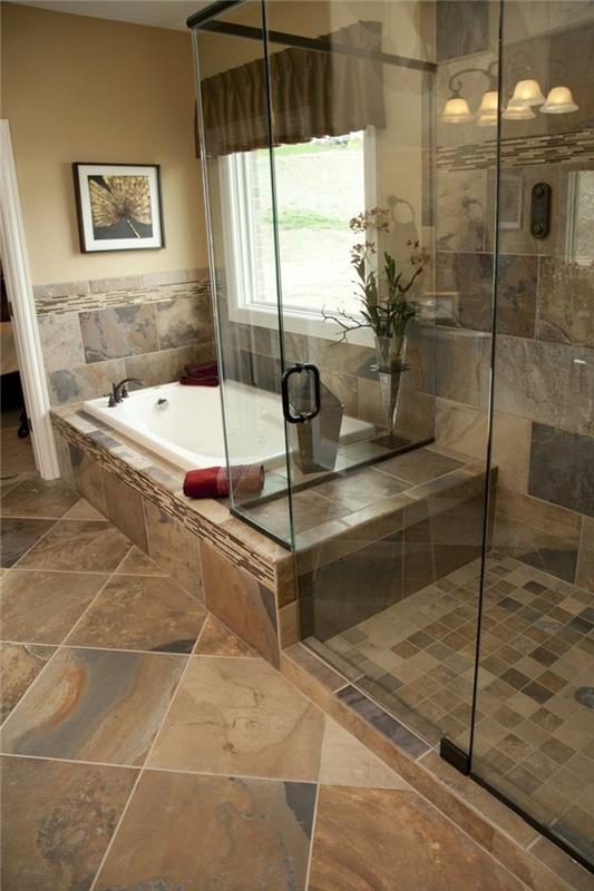 1-vonios kambarys-leroy-merlin-tamsiai smėlio spalvos-moderniame-taupe-vonios kambaryje