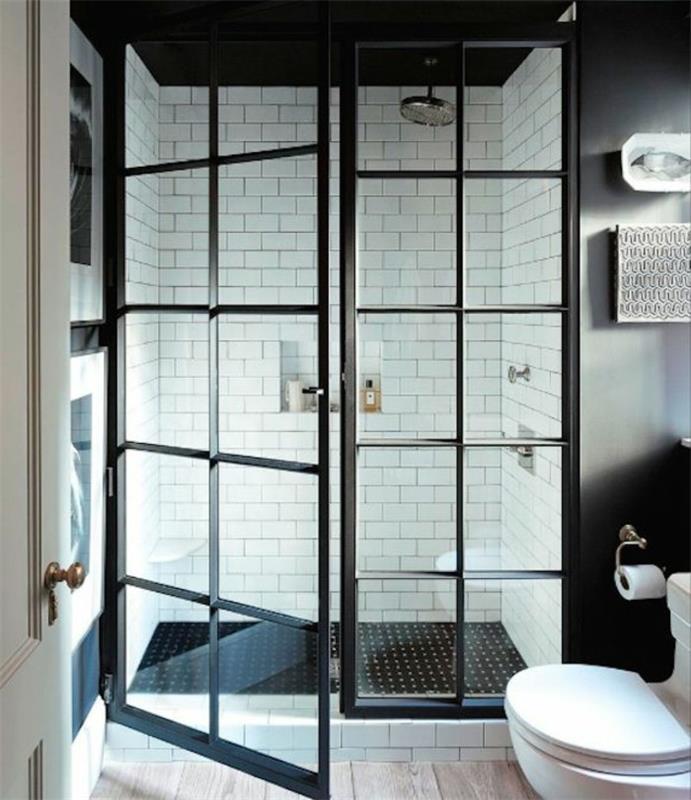 1-siyah-beyaz-döşemeli-banyo-modelleri-banyo-cam-demir-banyo-kapıları