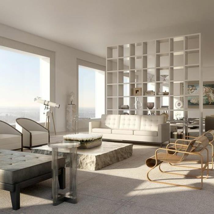 1-interior-432-Park-Avenue-New-York-gökdelenler-new-york-apartman-loft-bej-mobilya