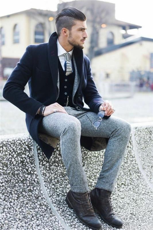 1-oldukça zarif-renkli-siyah-modern-erkek-gri-pantolon