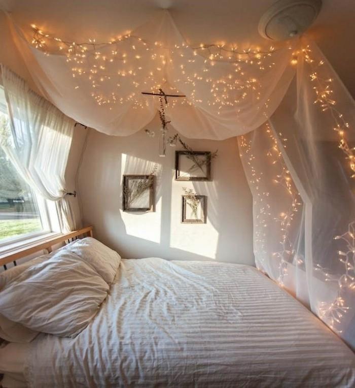 1-graži-idėja-moderniam miegamajam ir Kalėdų girlianda-ikea-light-girlianda