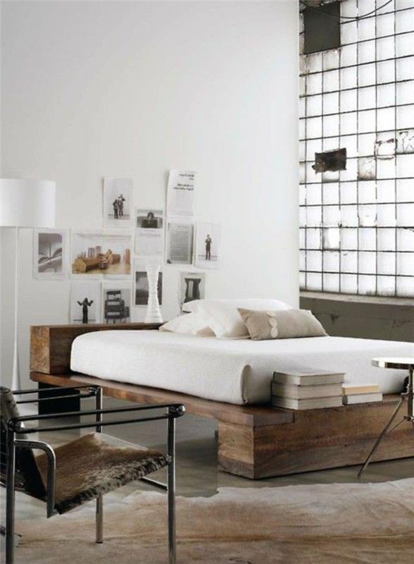 1 lova-pramoninis dizainas-mansardai-miegamasis-dvigulė lova-pigus