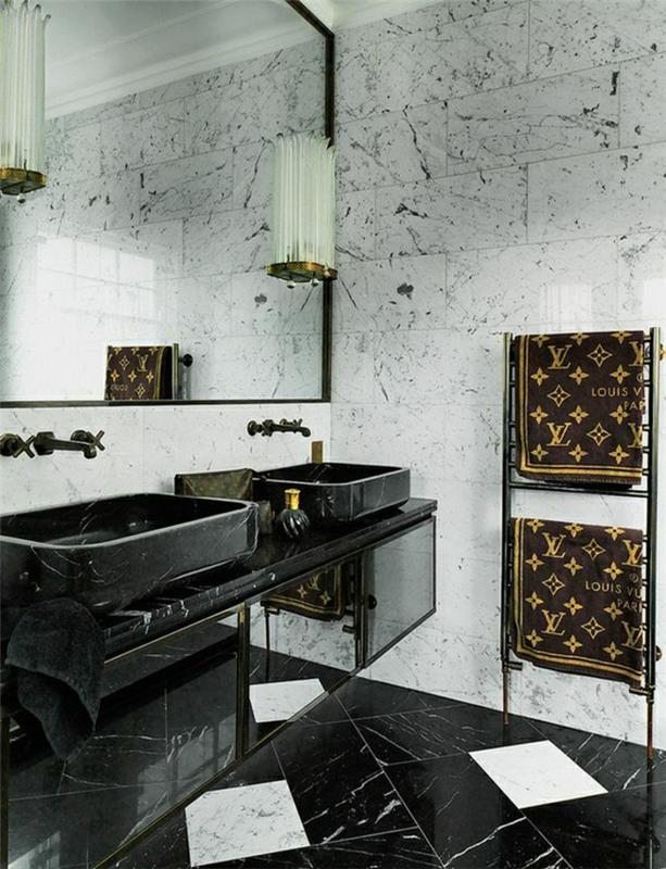 1 vonios kambario modeliai-juoda-balta-geriausi vonios kambario dizainai