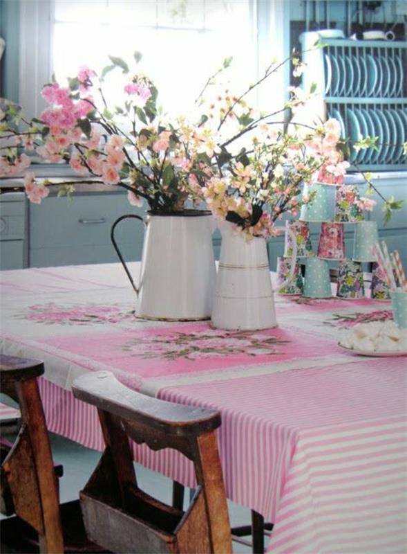 1-rustik tarzda-masa örtüsü-modern-mutfak-oturma odası