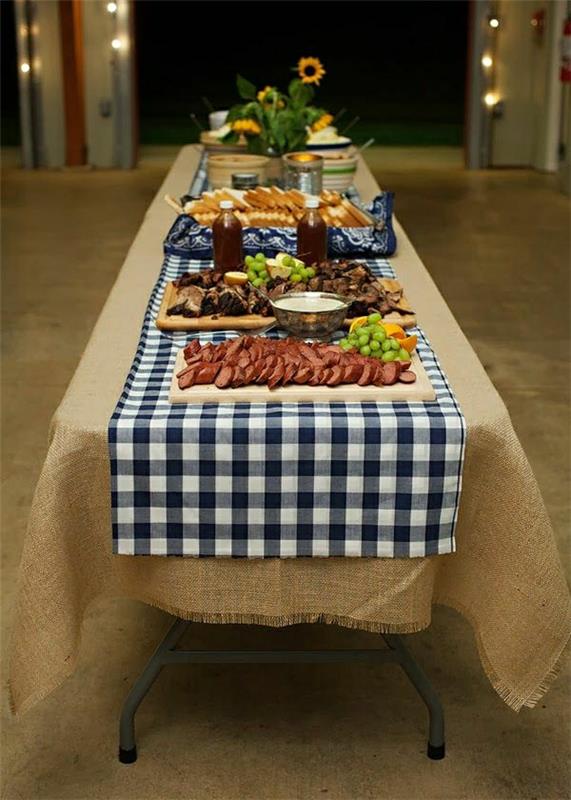 1-elegantiškas staltiesė-stalas-bėgikas-maisto-stalo-komplektas-saulėgrąžos