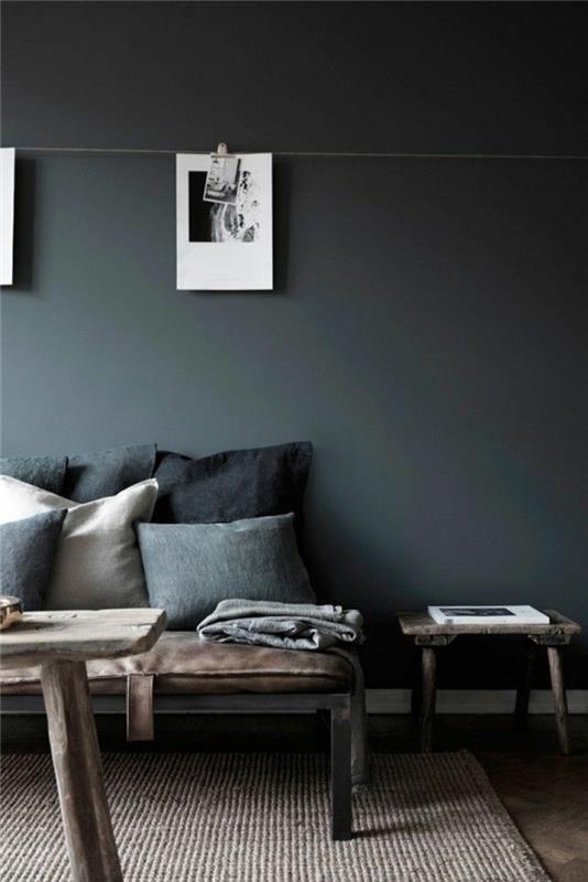 1-oturma odası için-gri-duvarlar-ve-gri-mobilya-bej-rattan-halı ile yıkanabilir-boya