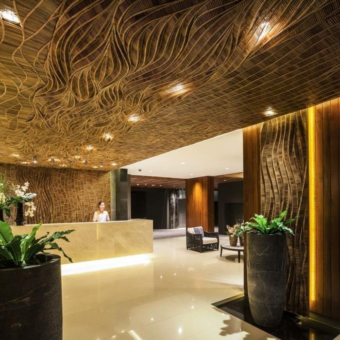 1-spuščen-strop-placo-luksuzni-hotel-recepcija-plošča-spuščen strop