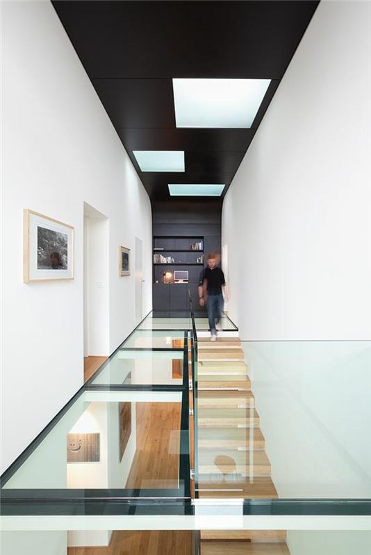 1 stiklo grindų-permatomų-grindų-laiptų-modernaus namo idėja