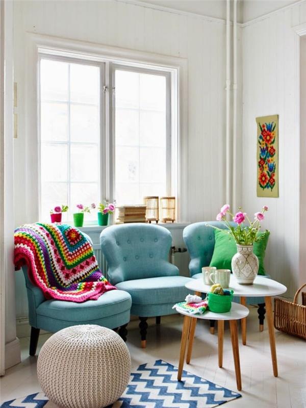 1-koltuk-koruyucu-renkli-örme-kanepe-battaniye-ve-oturma odası-kilimi-beyaz-mavi-çizgili