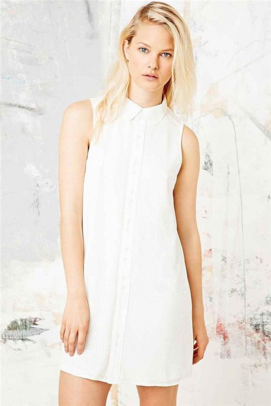 1-bela-obleka-majica-obleka-blond-žena-trend-2015-blond-ženska