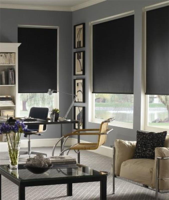 1-karartma-panjurlu-gri-halı-salon-oturma odası-modern-oturma-mobilya