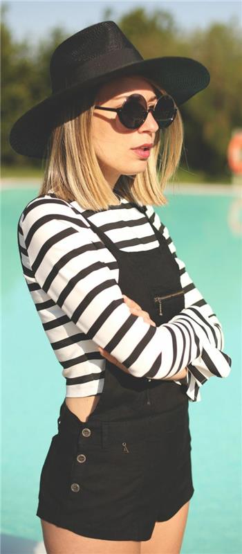 1-dungarees-black-woman-fashion-summer-2015-black-felt-hat