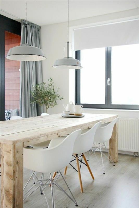 1-ahşap-mutfak-bar-masa-sandalye-beyaz-plastik-yeşil-bitki-beyaz-duvar-gri-perdeler