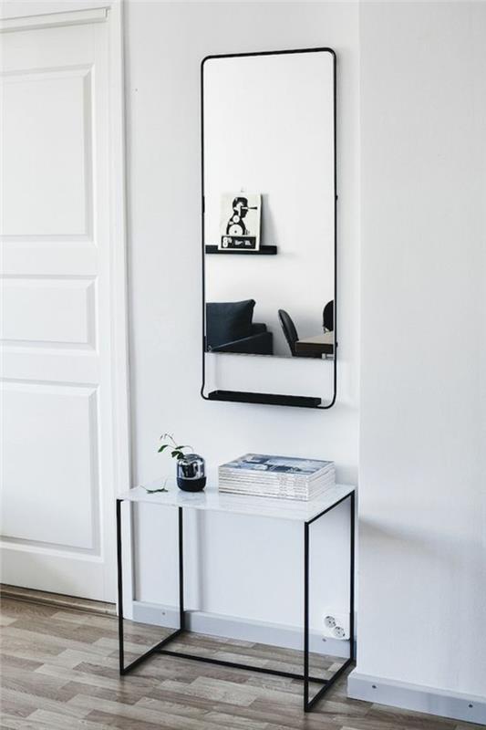1 kavos staliukas-konforama-geležyje-pigūs-proginiai-baldai-prie sienos-veidrodis-prieškambaris