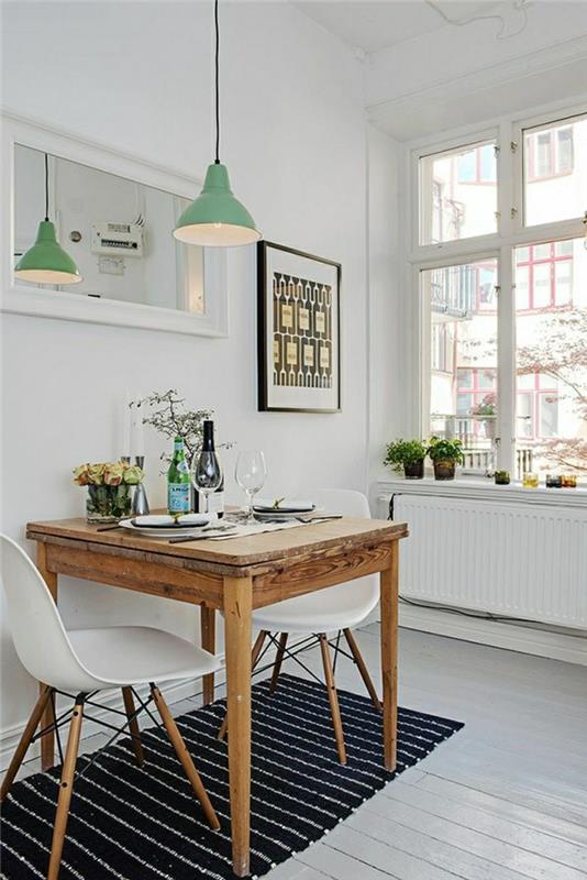 1-yüksek mutfak-masa-ahşap-zemin-beyaz-halı-siyah-plastik-sandalye