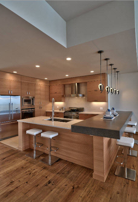 Interior moderno da cozinha