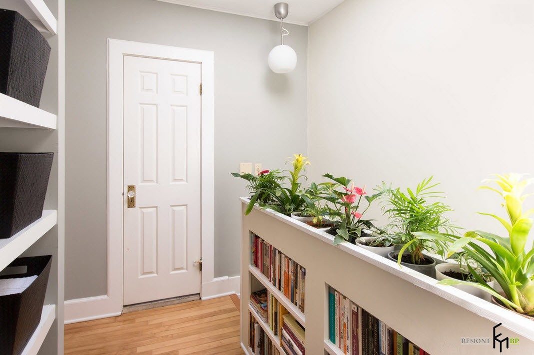 Estanterías para libros y flores