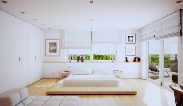 12.dekoratif-fikir-yetişkin-beyaz-yatak odası-ayık-tarzı-tek kişilik-gece masaları