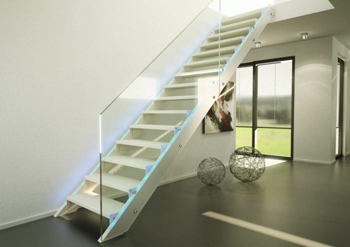 moderno-stopnišče-v-belem-steklu-balustrade-preprosto oblikovanje