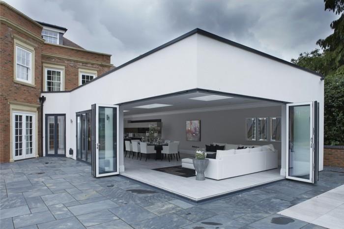 moderni-veranda-aliuminio stogas-plokščia-veranda-veranda, paversta į svetainę-modelis-prabangi veranda