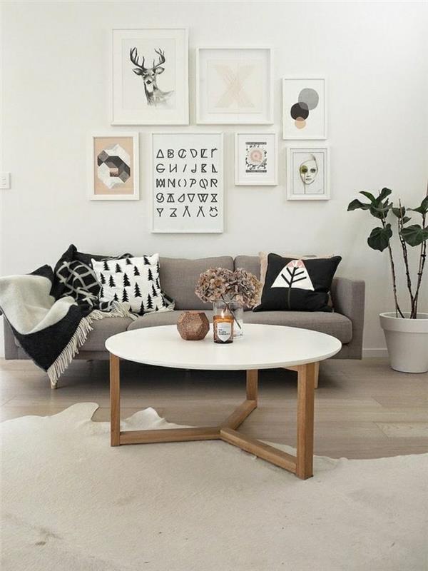 2-0-kavos staliukas-modernaus dizaino-lengvas parketas-grindys-baltos-gyvūno odos kilimas-baltas