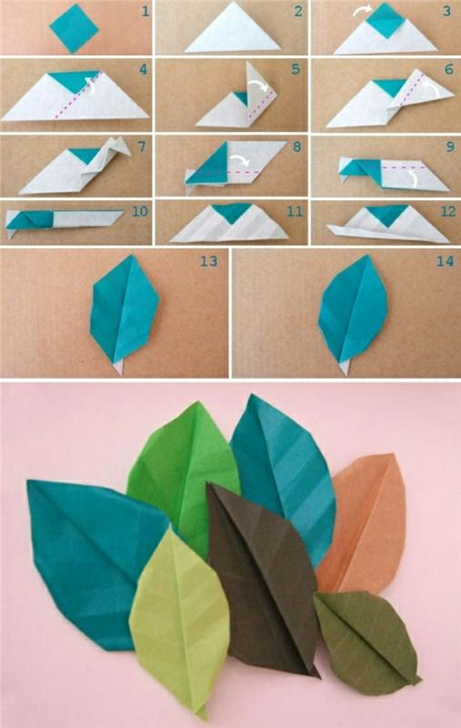 2-1-origami-renkli-kağıdı kolay-katlama-origami-kendin-yapması kolay-ilginç-şekilde