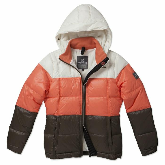 Kış sporlarını seven modern kızlar için 2 renkli-kadın-kayak-anorak-