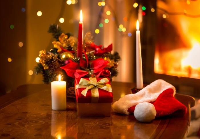 2-lepa-božič-sveča-božič-venec-kamin-navdih
