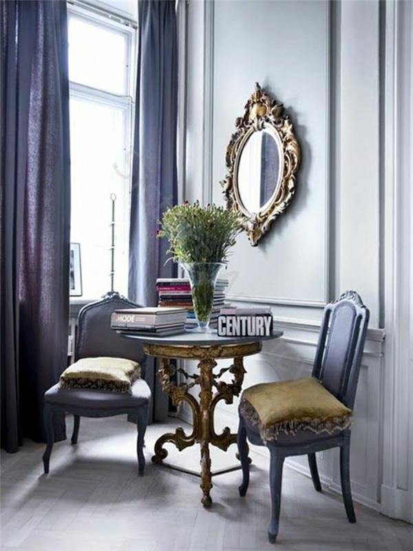 2-barvno-vijolično-vijolično-zavese-chic-hodnik-notranje pohištvo-vijolične barve