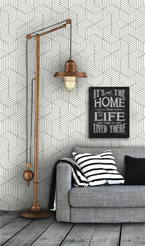 2-geometric-wallpaper-leroy-merlin-gray-and-white-wallpaper-for-the-modern-living room