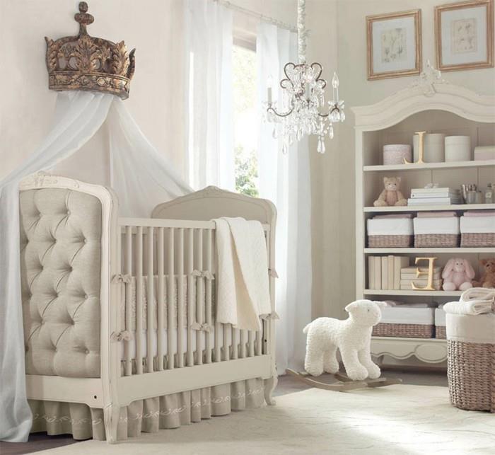 25 güzel-dekorasyon-bebek odası-tarzı-görkemli-beşik-avize alt değiştirme-dolap