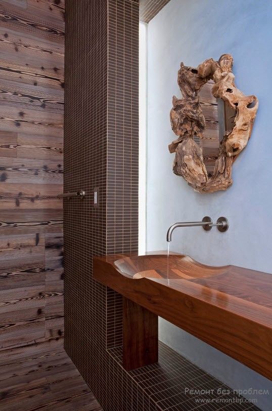 Lavello in legno