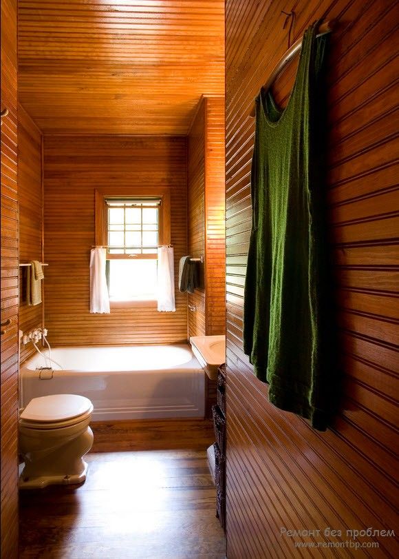 Bellissimo bagno in legno